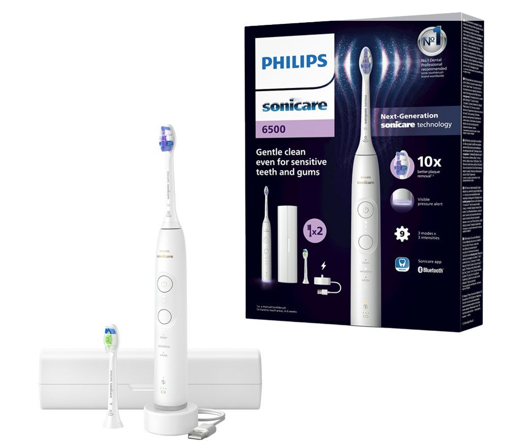 Philips Sonicare Elektrische Zahnbürste Series 6500 HX7410/02 weiss (1 Stk)