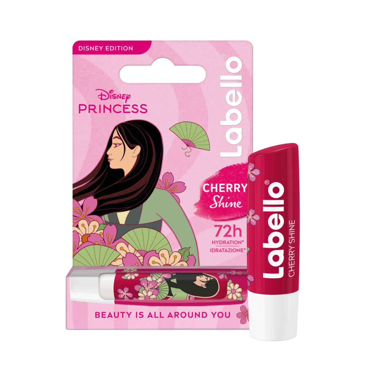 Labello Disney Princess Mulan Cherry Shine Baume à Lèvres (4.8g)
