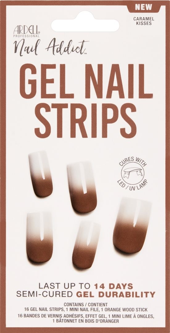 Ardell Nail Addict Gel Strips Caramel Kiss (16 Stk)