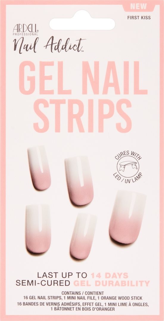 Ardell Nail Addict Gel Strips Frist Kiss (16 Stk)