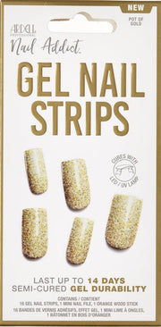 Ardell Nail Addict Gel Strips Pot of Gold (16 Stk)