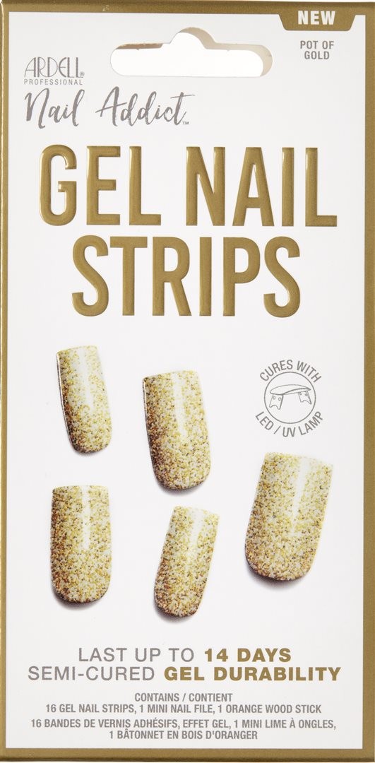 Ardell Nail Addict Gel Strips Pot of Gold (16 Stk)