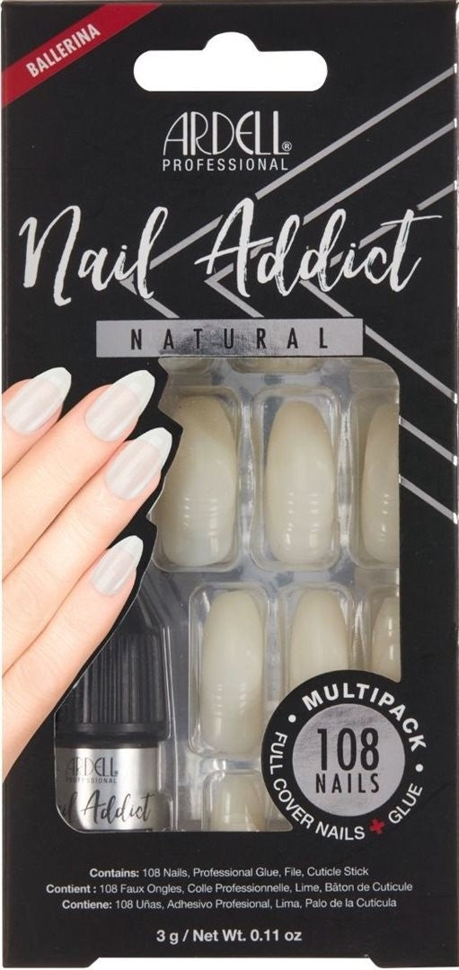 Ardell Nail Addict Natural Ballerina Multipack (108 Stk)