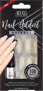 Ardell Nail Addict Natural Oval Multipack (108 Stk)