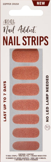 Ardell Nail Addict Nail Strips Copper Crush (16 Stk)