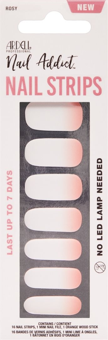 Ardell Nail Addict Nail Strips Rosey Cheeks (16 Stk)