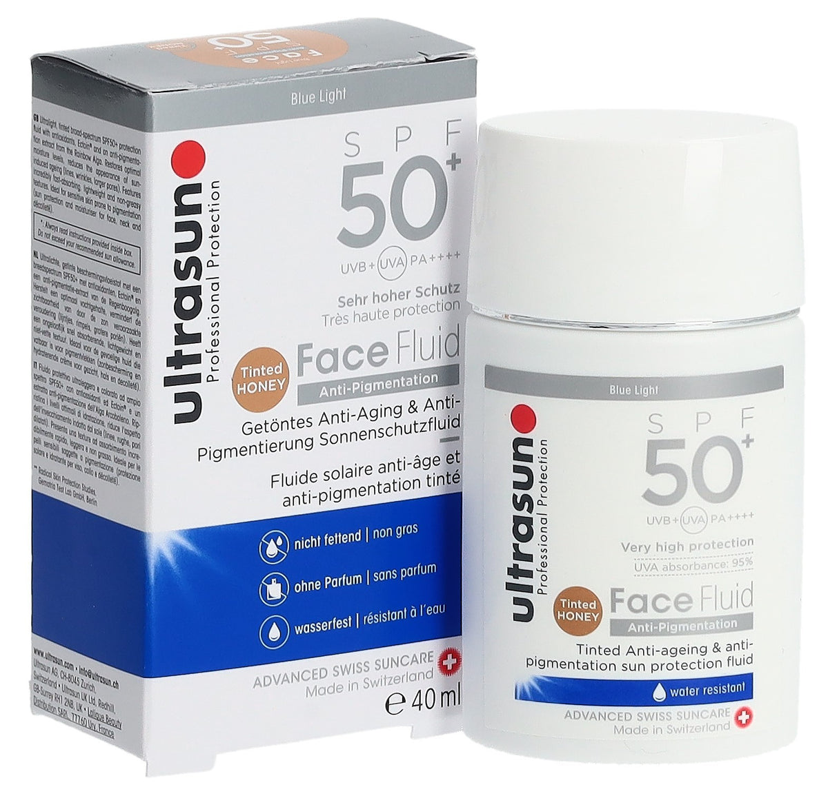 ultrasun Face Fluid Anti-Pigmentation LSF 50+ tinted (40ml)