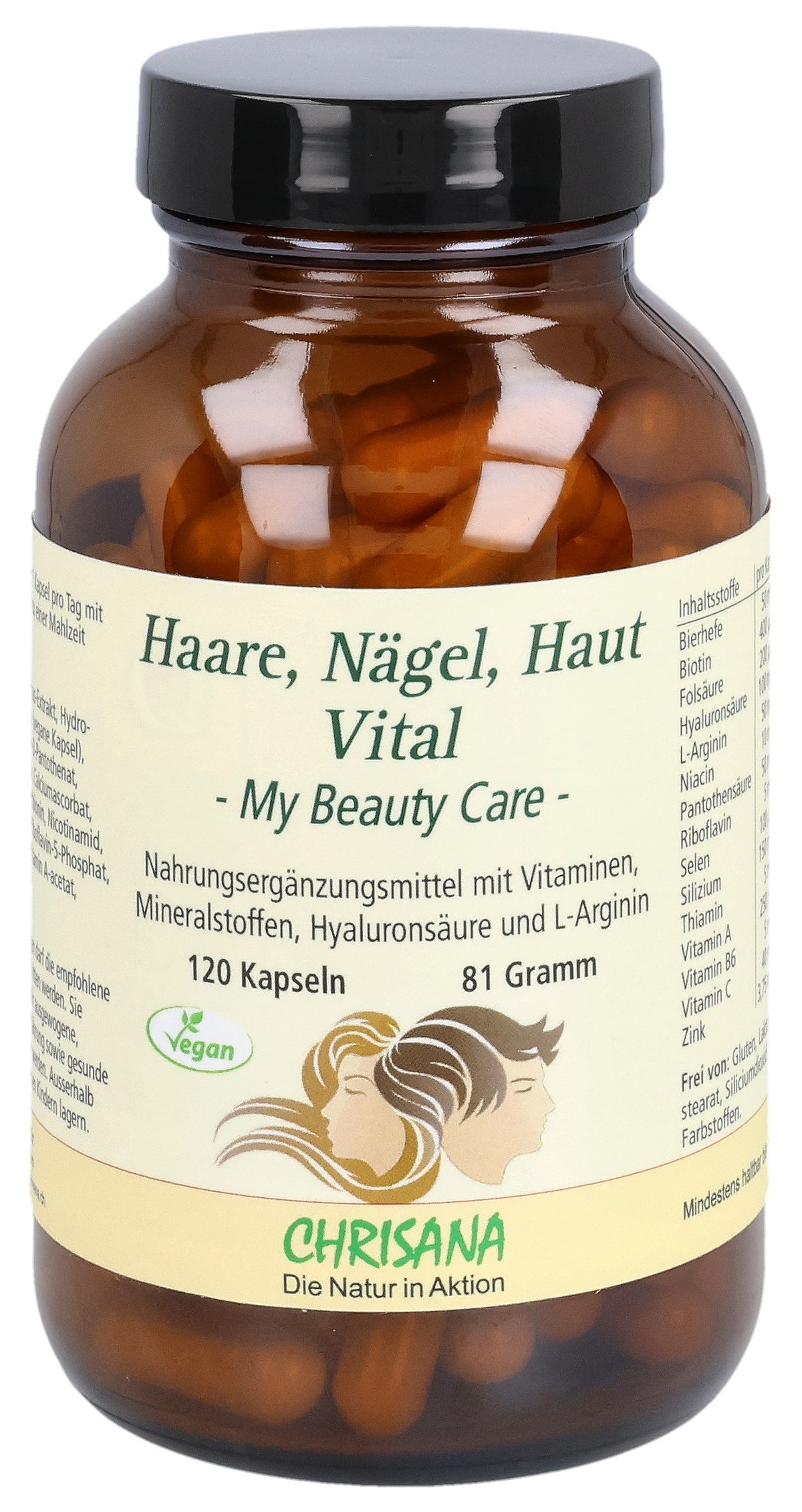 CHRISANA Haare, Nägel, Haut, Vital Kapseln (120 Stk)