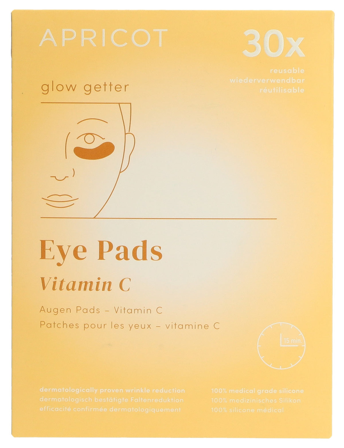 APRICOT Wiederverwendbare Augenpads Glow Getter (2 Stk)