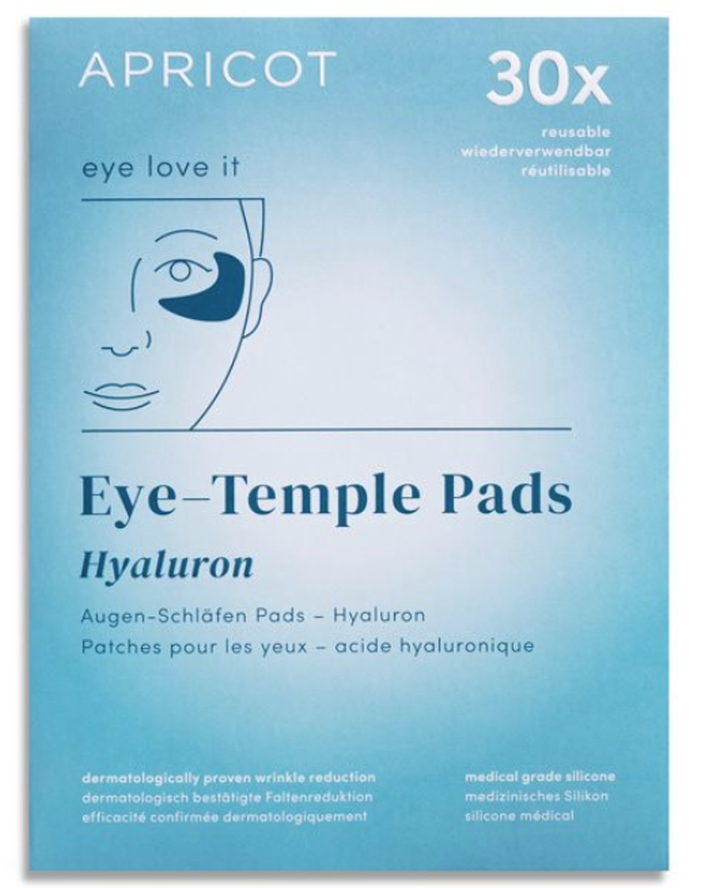 APRICOT Wiederverwendbare Augen-Schläfen Pads Hyaluron (2 Stk)
