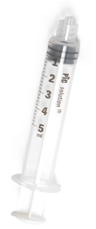 Pic Solution Einmalspritze, 5ml luer-lock zentrisch (100 Stk)