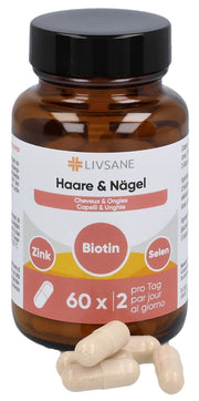 Livsane Haare & Nägel Kapseln (60 Stk)