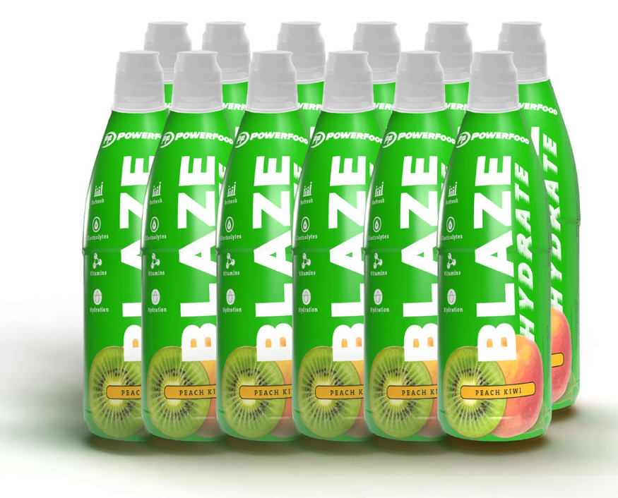 PowerFood Blaze Hydrate Peach-Kiwi (12x500ml)