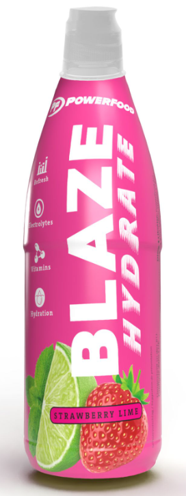 PowerFood Blaze Hydrate Strawberry-Lime (500ml)
