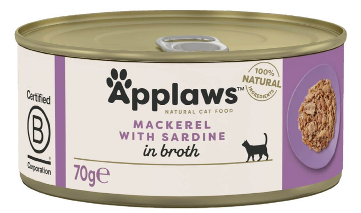 Applaws Nassfutter mit Makrelen und Sardinen (70g)
