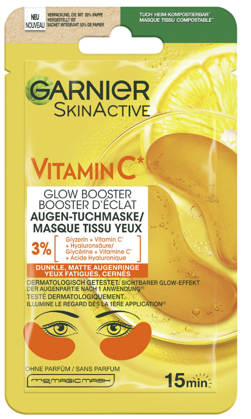 GARNIER SkinActive Vitamin C Glow Booster Augentuchmaske (5g)
