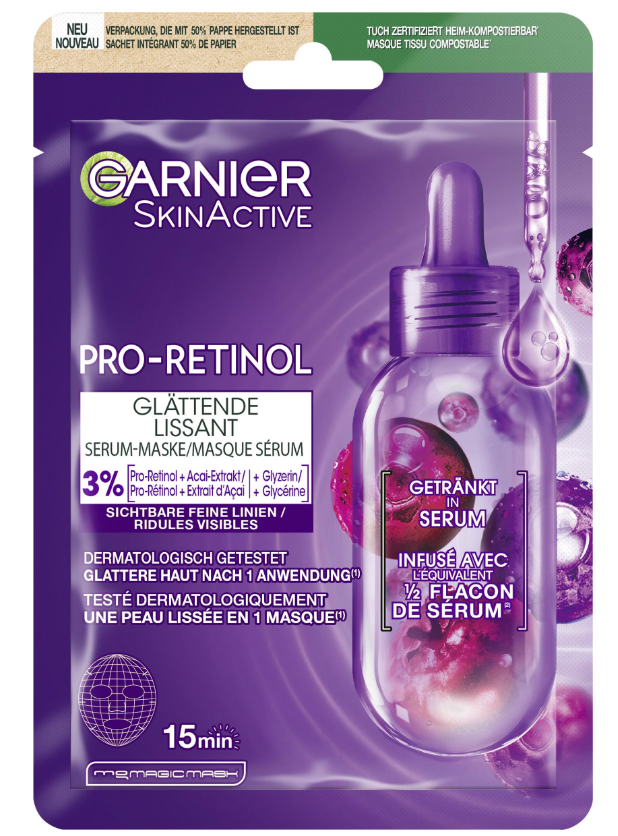 GARNIER SkinActive Tuchmaske Retinol (22g)