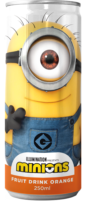 Kids Drinks Minions Fruit Drink Orange (250ml)