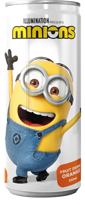 Kids Drinks Minions Fruit Drink Orange (24x250ml)