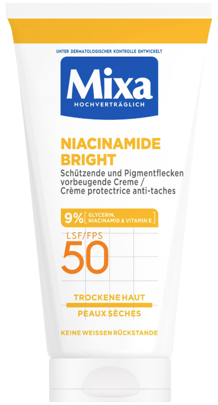 Mixa Pflegecreme Niacinamide Bright LSF 50 (50ml)