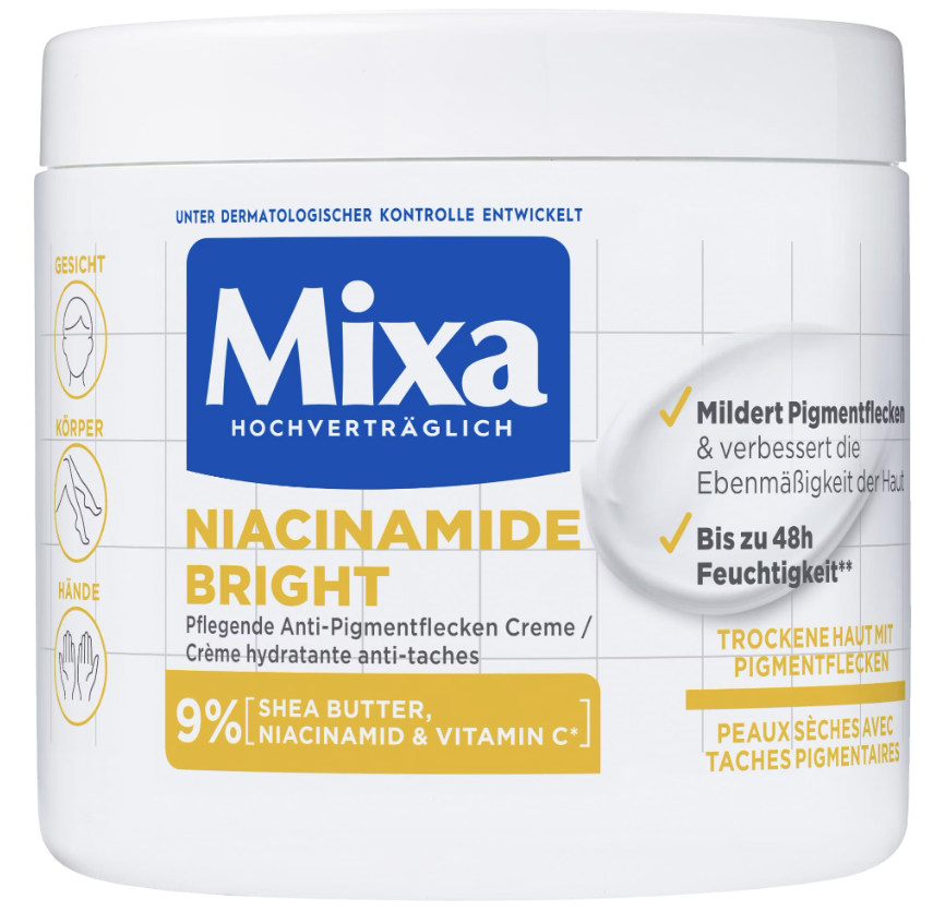Mixa Pflegecreme Niacinamide Bright (400ml)