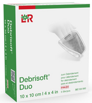 Debrisoft Duo reinigende Wundauflage steril, 10x10cm (5 Stk)