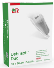 Debrisoft Duo reinigende Wundauflage steril, 13x20cm (5 Stk)