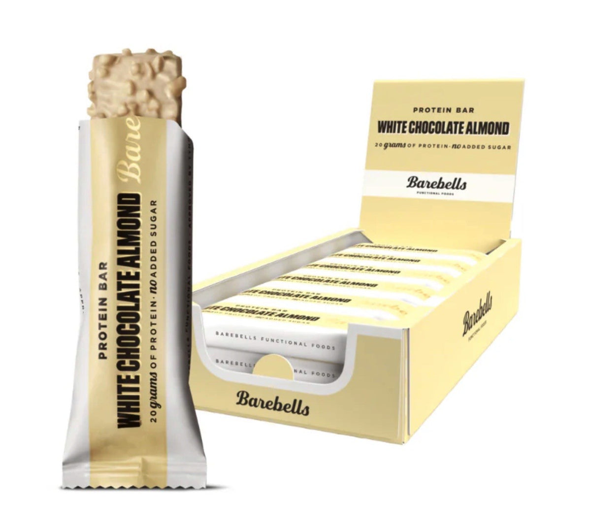 Barebells White Chocolate Almond Protein Riegel (12 x 55g)