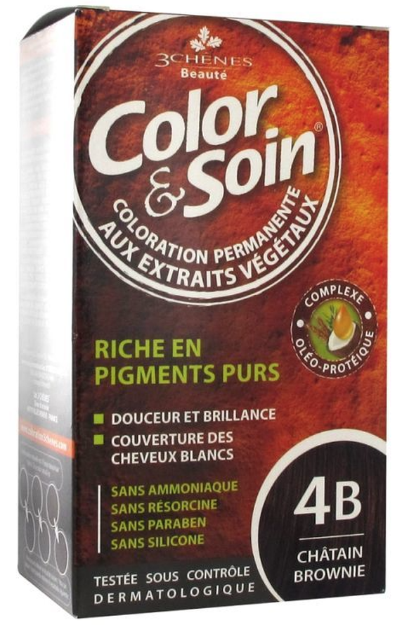 Color & Soin Coloration 4B châtain brownie (135ml)