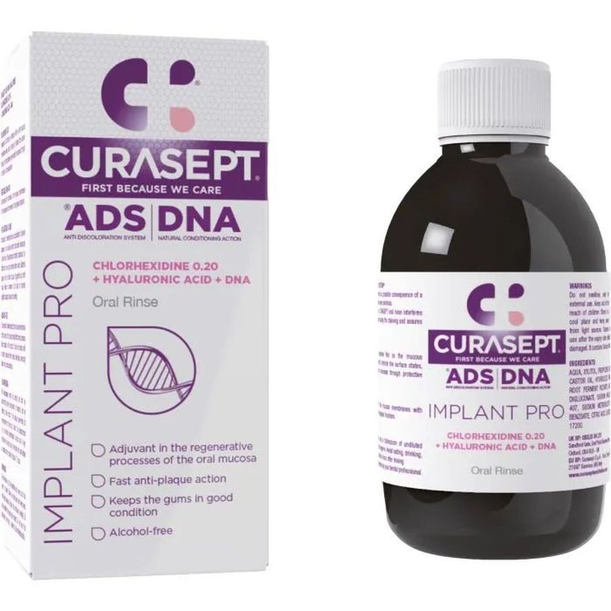 CURASEPT ADS Implant Pro Mundspülung 0.2% Chlorhexidin (200ml)