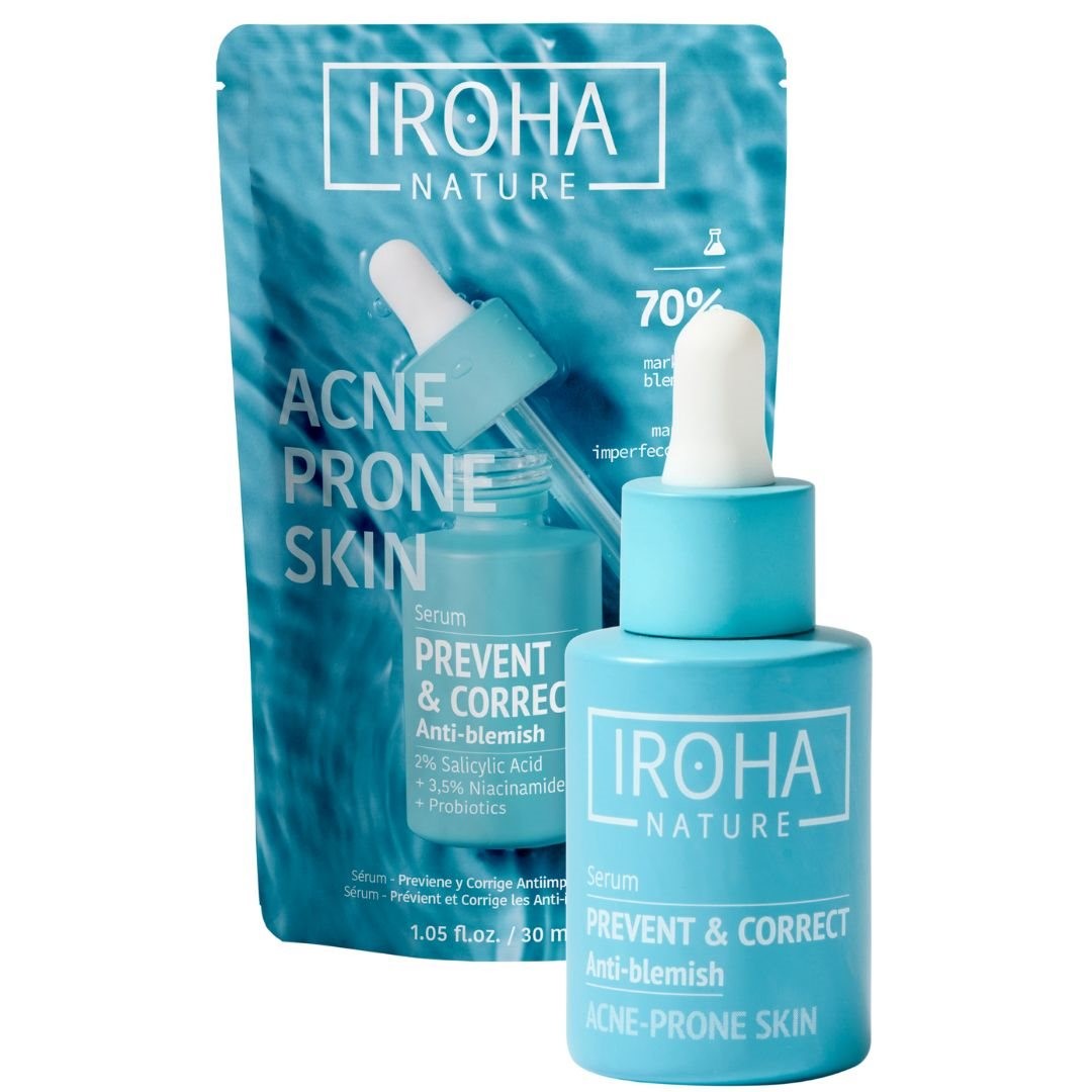 IROHA NATURE Prevent & Correct Anti Blemish Face Serum (30ml)