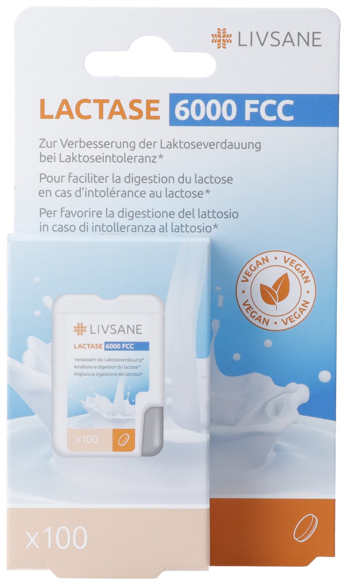 Livsane Lactase 6000 FCC Tabletten (100 Stk)