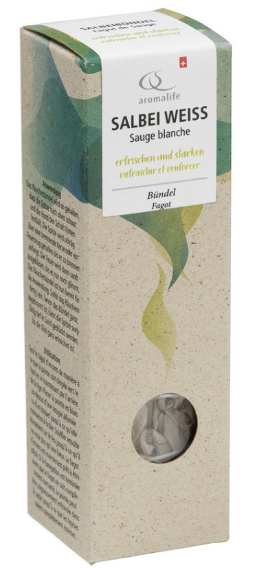 Aromalife Räucherwerk Salbeibündel weiss klein (1 Stk)