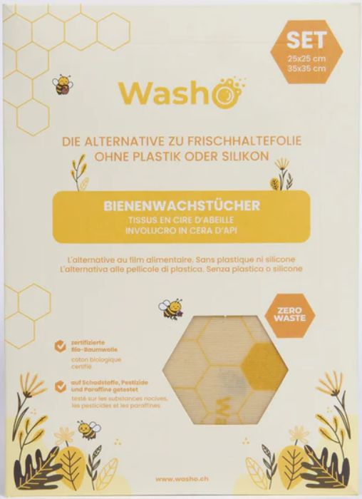 Washo Bienenwachstücher (2 Stk)