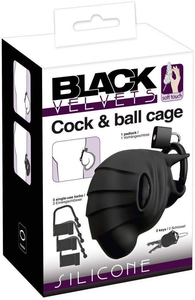 Black Velvets Cock & Ball Cage (1 Stk)