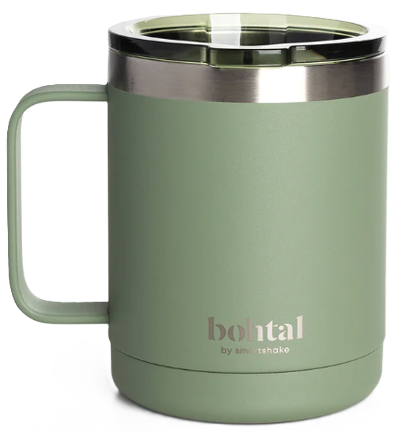 Smartshake Bohtal Stainless Steel Coffee Mug, 350ml, Green (1 Stk)