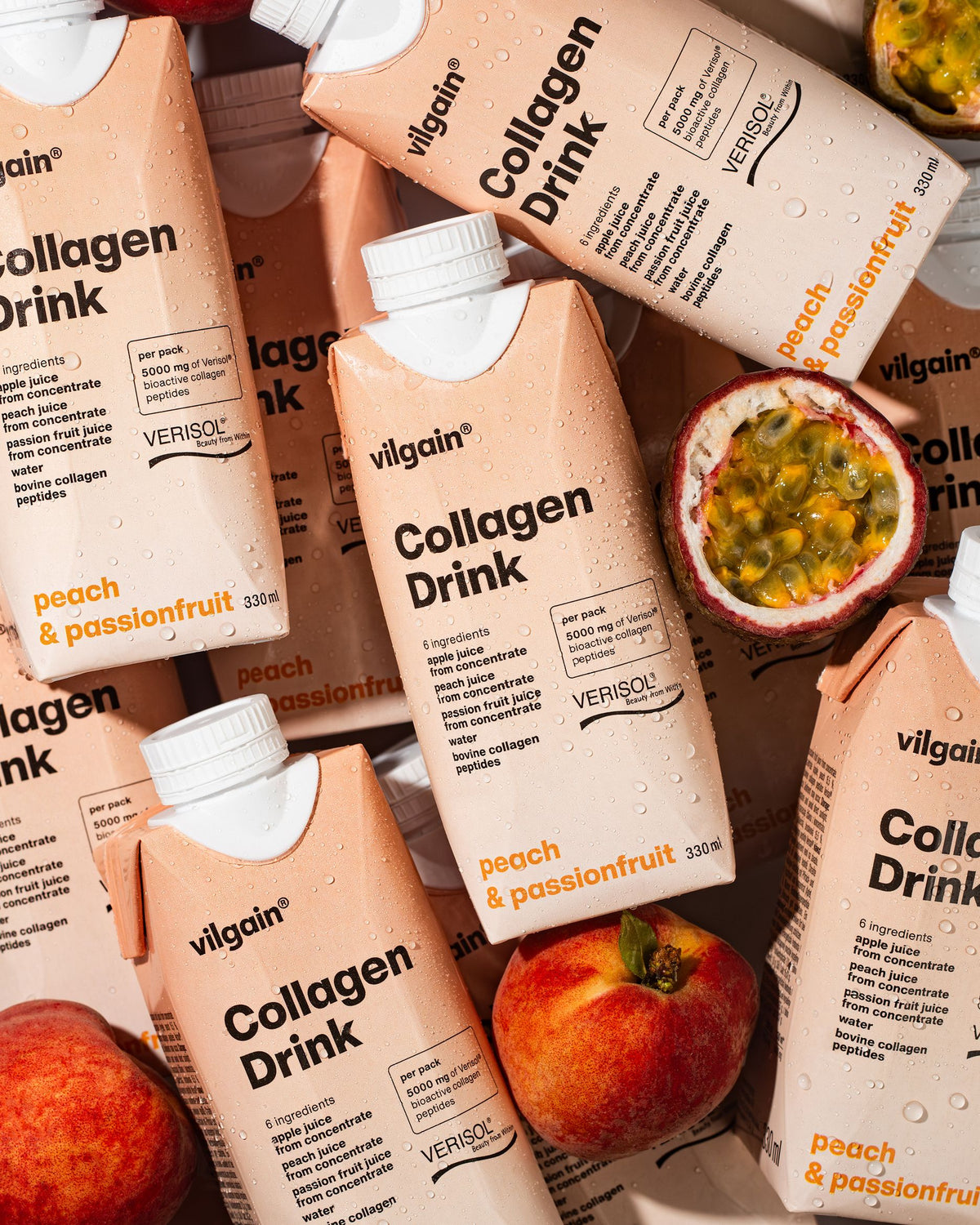 Vilgain Collagen Drink Pfirsich und Maracuja Bild 3