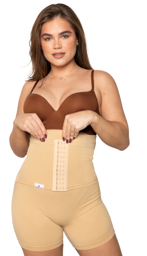 Wondermom Postpartum Belly Binder Shorts, beige, Grösse 36-38 (1 Stk)