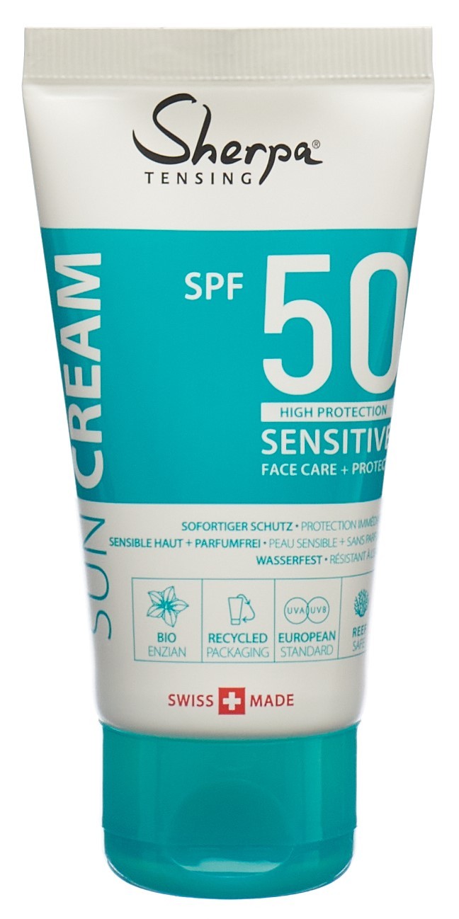 Sherpa Tensing Sonnencreme SPF 50 Sensitive (50ml)