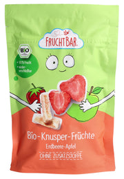 FRUCHTBAR Bio Knusper Früchte Erdbeere, Apfel (15g)