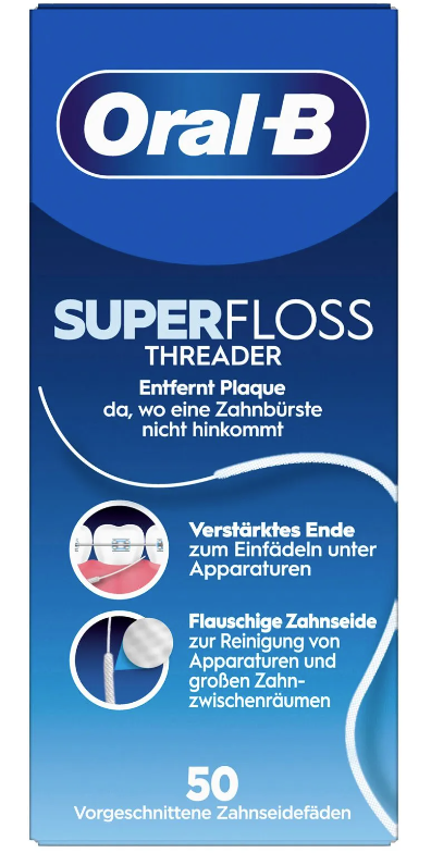 Oral-B Superfloss Zahnseide-Fäden (50 Stk)