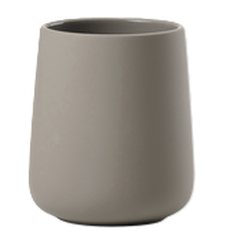 ZONE DENMARK Zahnputzbecher Nova One Taupe, Höhe 10cm, Durchmesser 8cm (1 Stk)