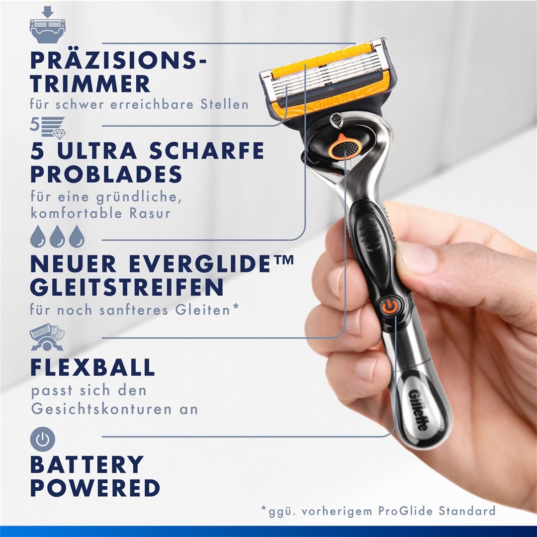 Gillette ProGlide Flexball Power Rasierapparat (1 Stk)