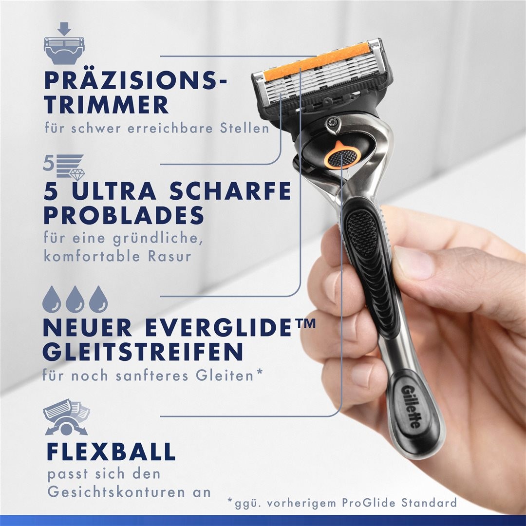 Gillette ProGlide Flexball Rasierapparat (1 Stk)
