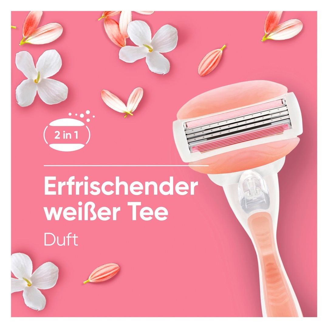 Gillette Venus Comfortglide Rasierapparat Spa Breeze, inkl. 2 Klingen (1 Stk)