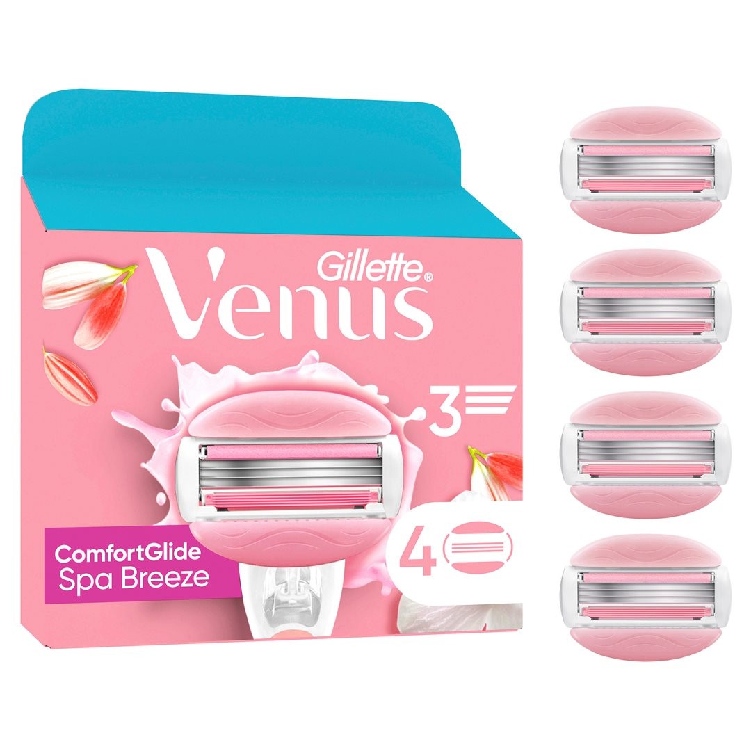 Gillette Venus Comfortglide Systemklingen Spa Breeze (4 Stk)