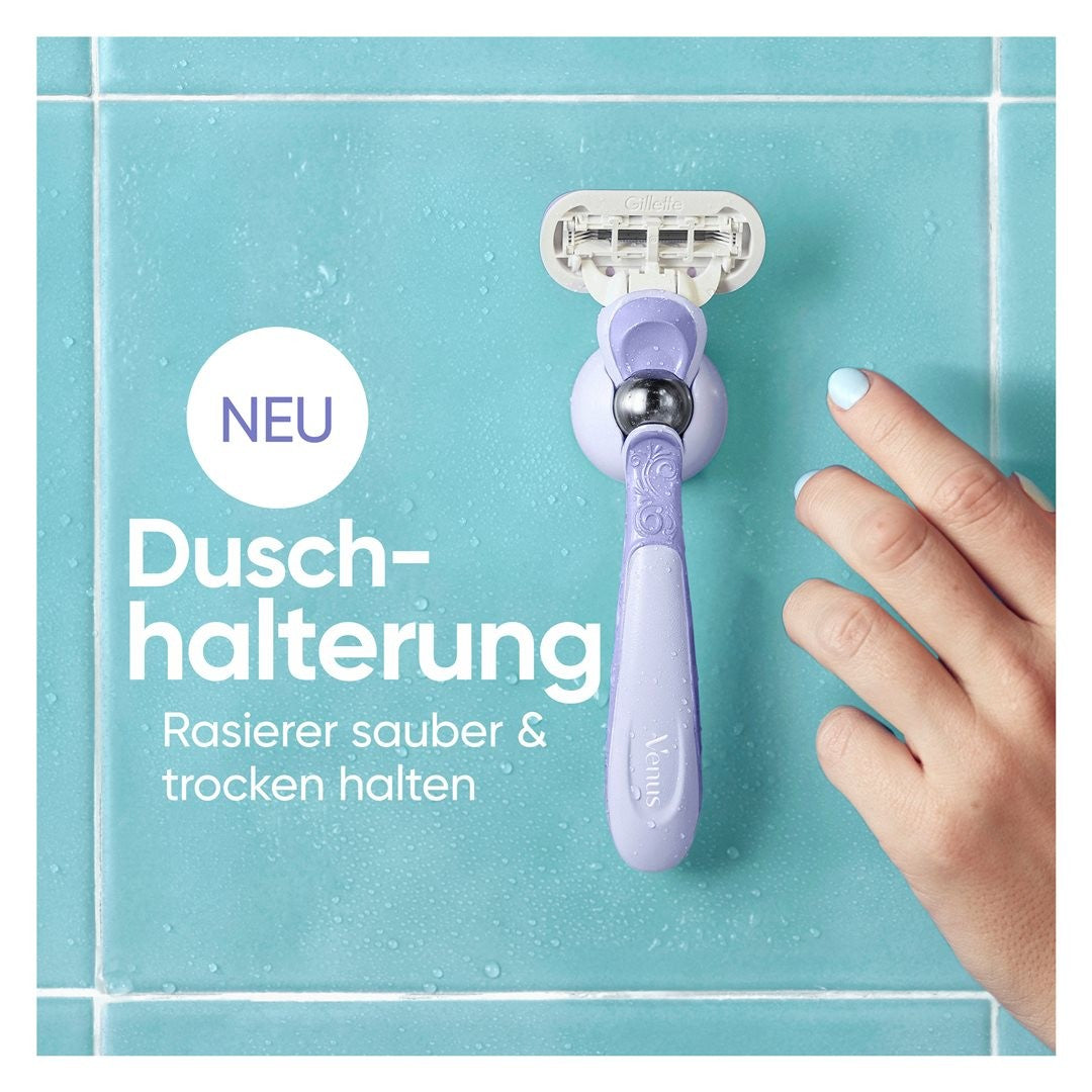 Gillette Venus Extra Smooth Swirl Rasierer, inkl. 1 Klinge + Duschhänger (1 Stk)
