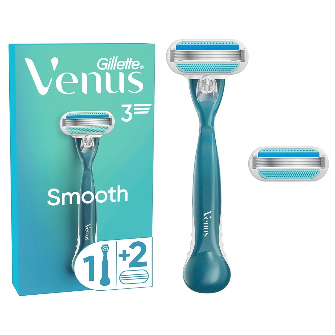 Gillette Venus Smooth Rasierapparat, inkl. 2 Klingen (1 Stk)
