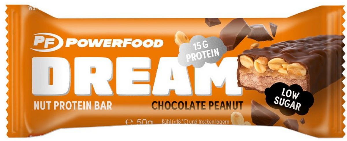 PowerFood Dream Nut Protein Bar Chocolate Peanut (50g)