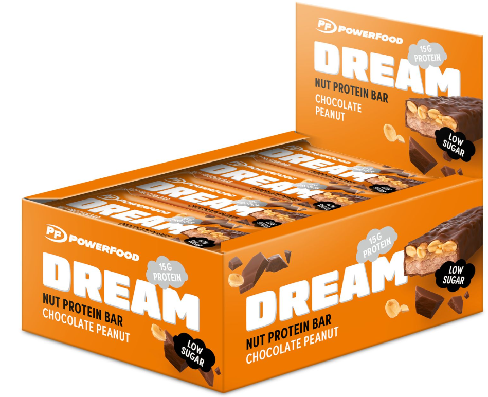PowerFood Dream Nut Protein Bar Chocolate Peanut (12x50g)